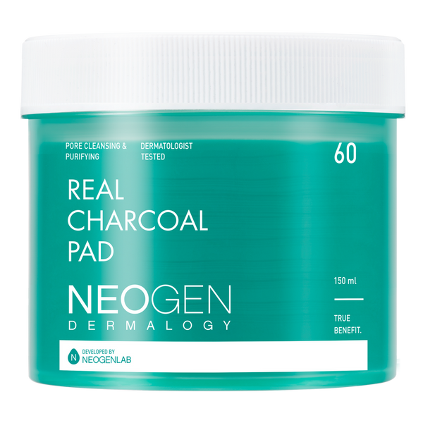 [NeoGen] DERMALOGY REAL CHARCOAL PAD 150ML (60 PADS)