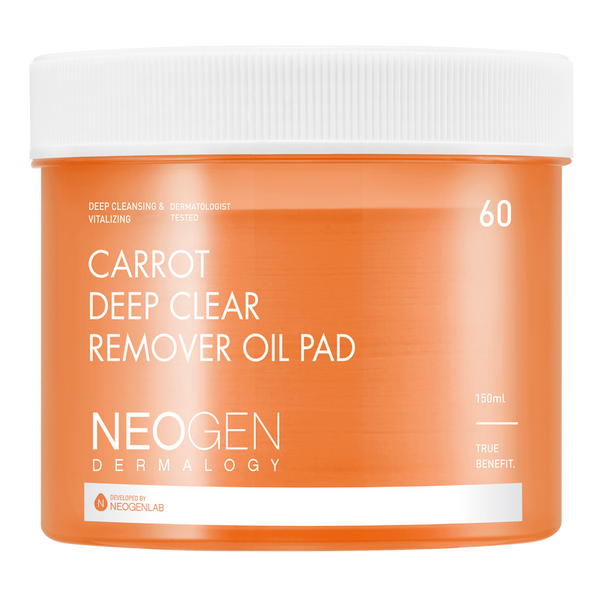 [NeoGen] DERMALOGY CARROT DEEP CLEAR OIL PAD 150ML (60 PADS)